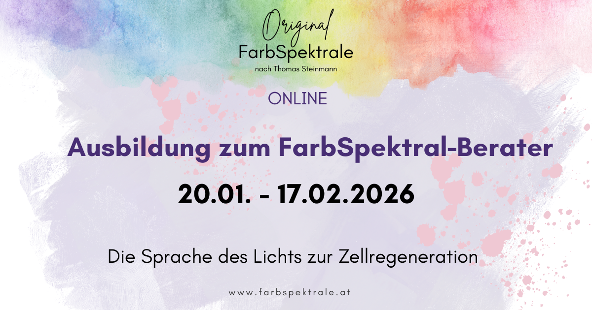 Ausbildung zum FarbSpektral-Berater, Start 20.01.2026