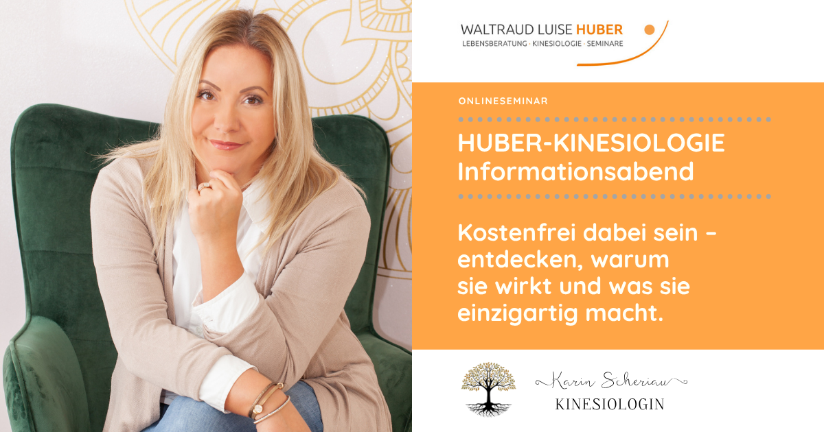 Huber-Kinesiologie Infoabend, 30.07.2025